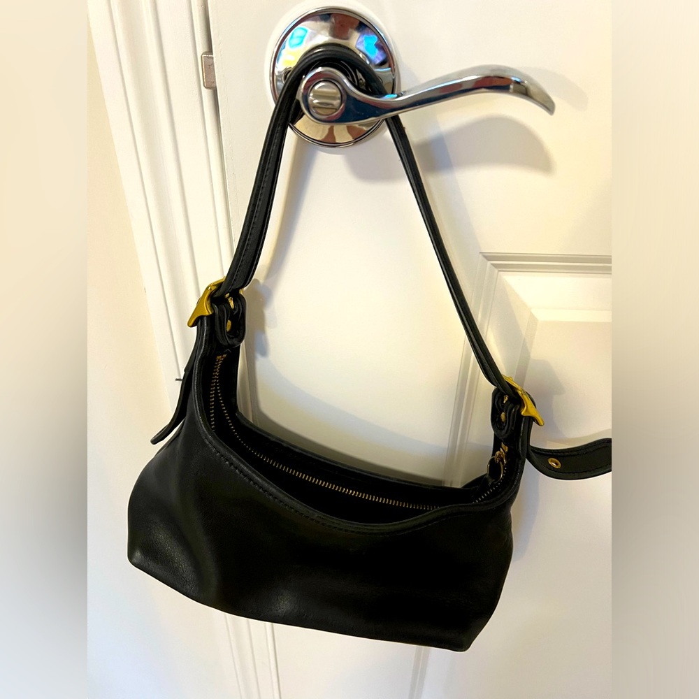 Vintage Coach Shoulder Bag - Black
